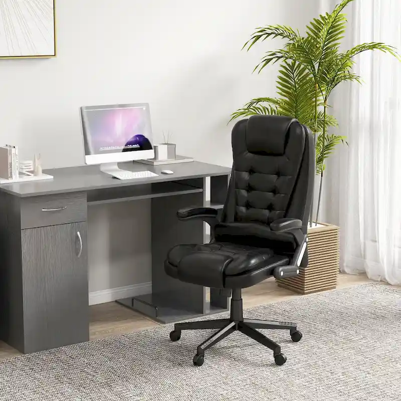High Back Vibration Massage Office Chair with 6 Massage Points