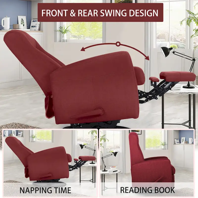 Glider Recliner Rocker Recliner Swivel Recliner Chair Accent Chair