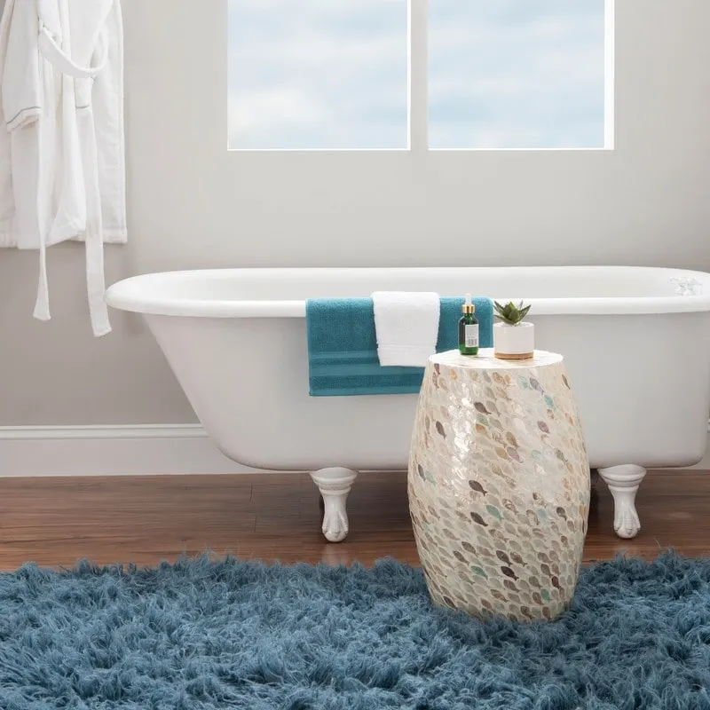 Pendale Fish Mosaic Drum Side Table