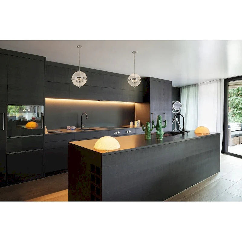 Eglo Cecilia Chrome Pendant with Clear Glass