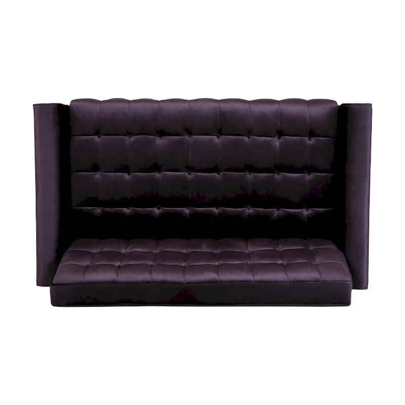 Harnett Tufted Velvet Tapered Leg Loveseat by Christopher Knight Home