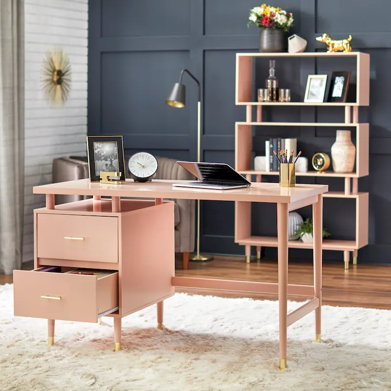 Simple Living Margo 2-drawer Mid-Century Modern Desk
