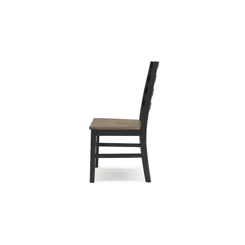 Wildenauer Brown/Black Dining Chair - 19 W x 23.25 D x 39 H