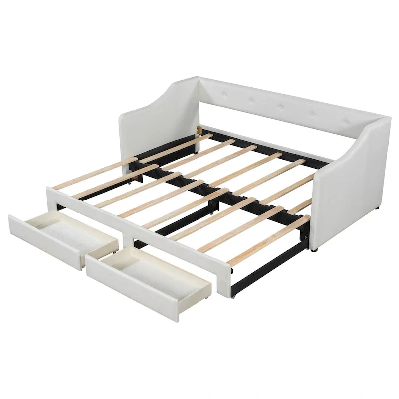 Twin XL to King Daybed with Drawers