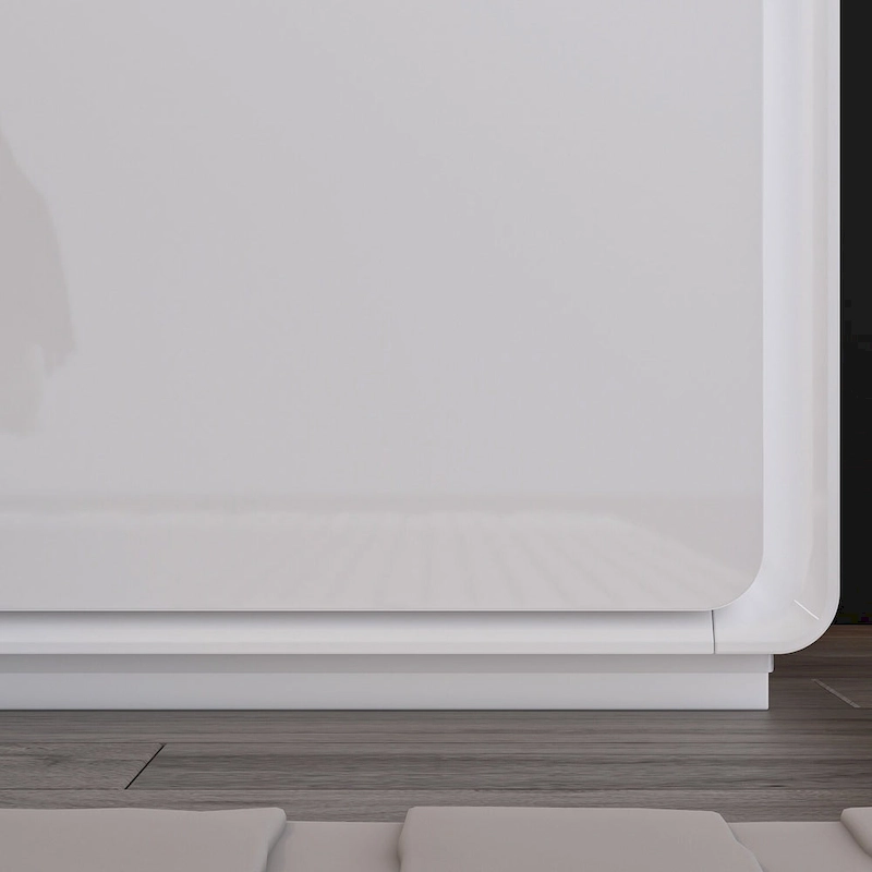 LED Nightstand White Modern Nightstand LED Night Stand Bedside Table