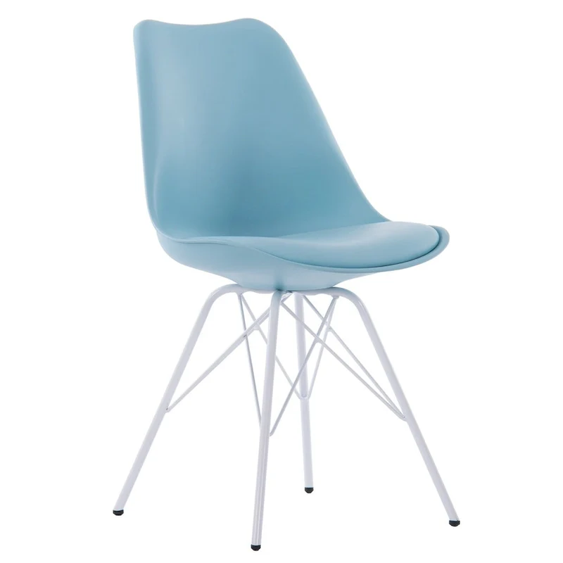 Mid-Century Modern Set of 2 Dining Room Chairs - N/A