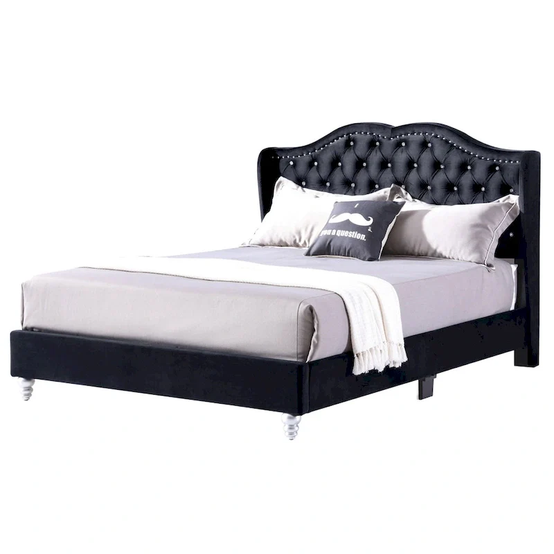 Joy Jewel Tufted Upholstered Bed