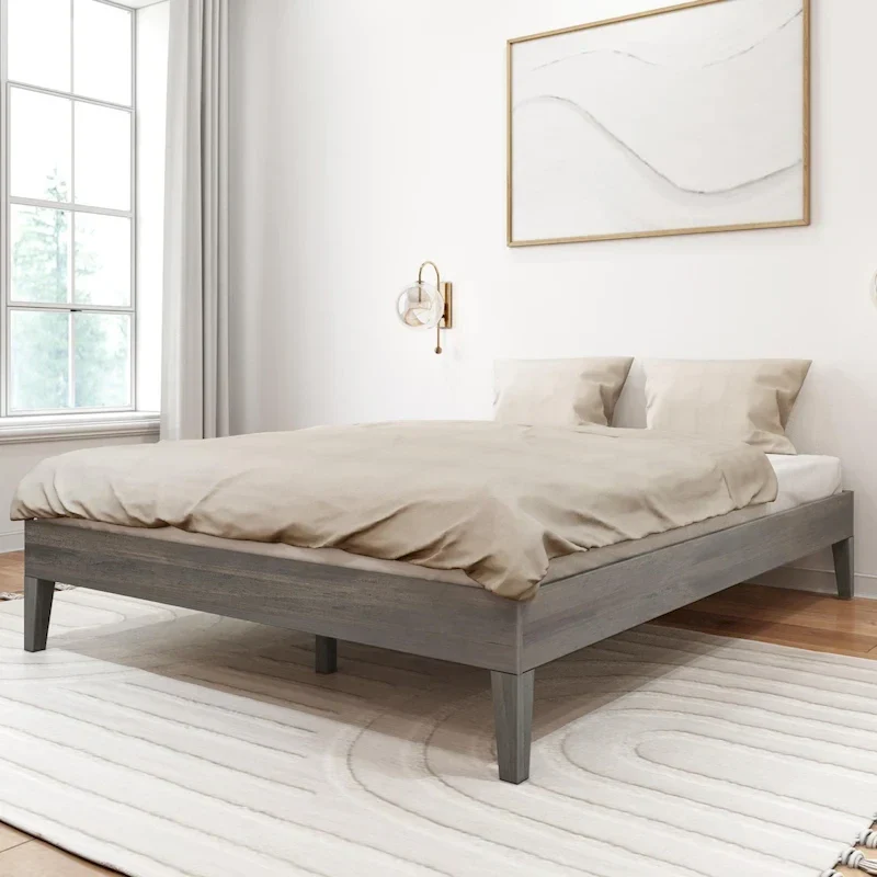 Plank and Beam Queen Size Minimalist Platform Bed