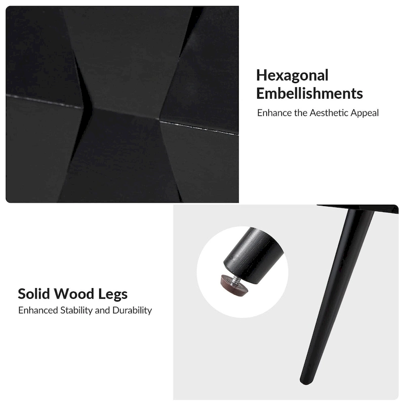 Julian Mid-century Modern End Table with Charging Station Set of 2 by HULALA HOME