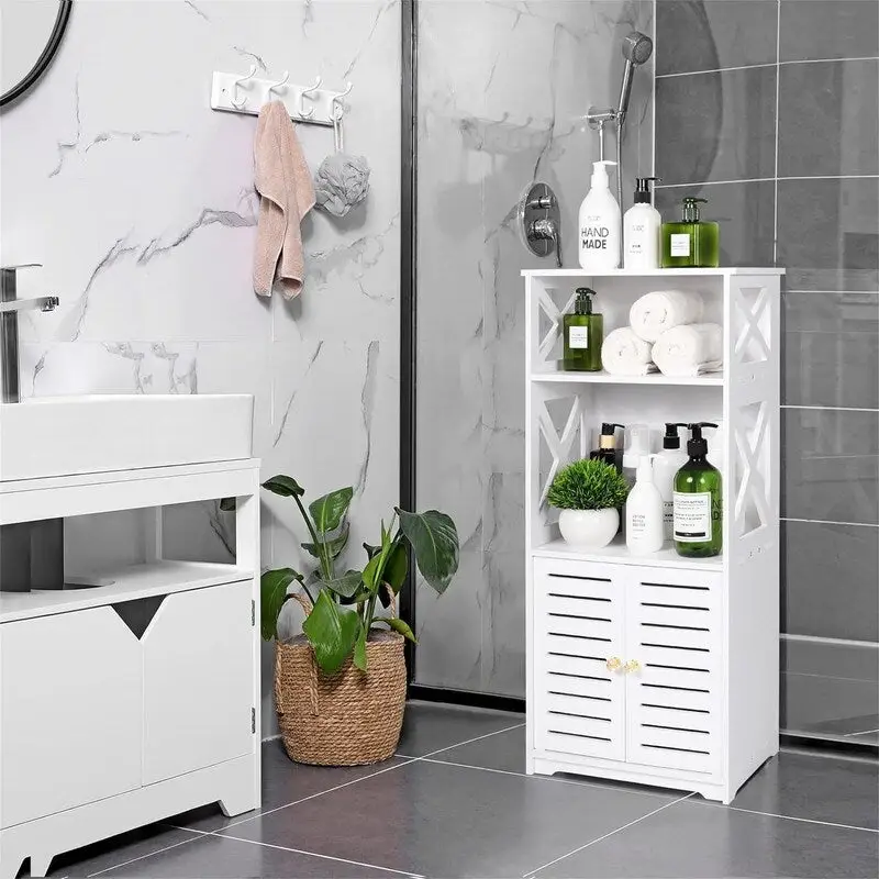 Bathroom Floor Storage Cabinet - 8.6 D x 11.8 W x 29.5 H