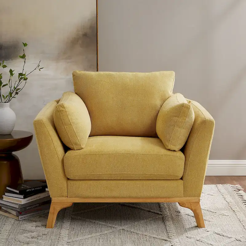 VANOMi 41.7  Modern Flared Arm Accent Chair