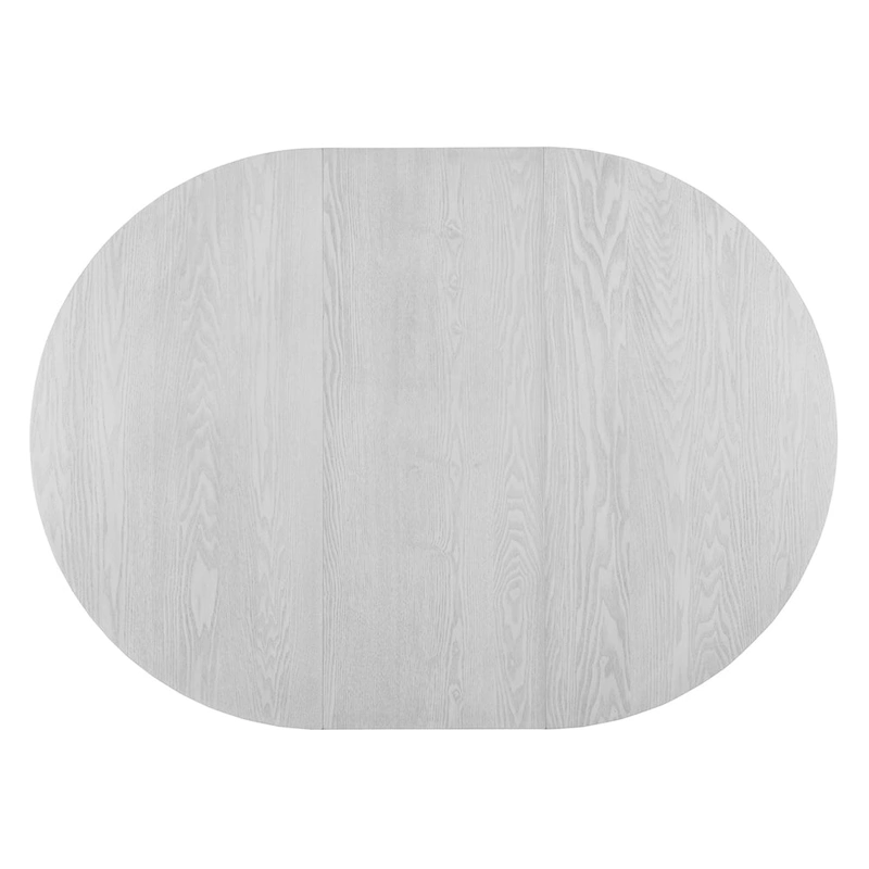 Extendable Dining Table Set Round Trestle Table and 4 Dining Chairs