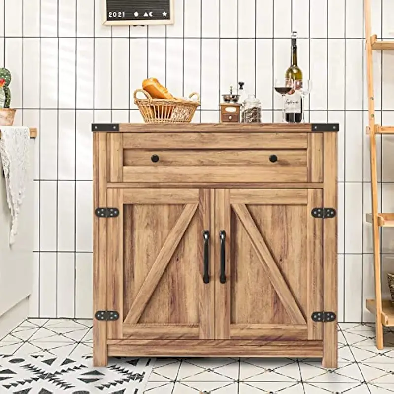 Farmhouse Cabinet with Drawers and Doors 31.5 inch - 15.75D x 31.5W x 31.5H