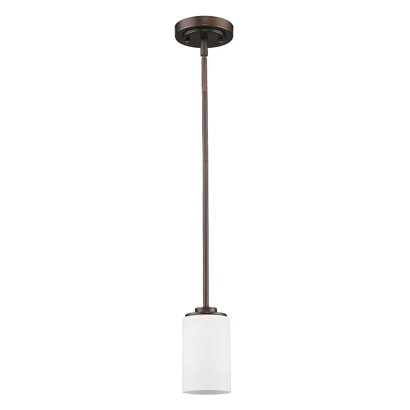 Acclaim Lighting Addison Indoor 1-Light Mini Pendant With Glass Shade In Oil Rubbed Bronze