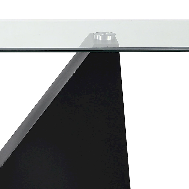 Noele Modern Black 48-inch Glasstop Console Table by Furniture of America