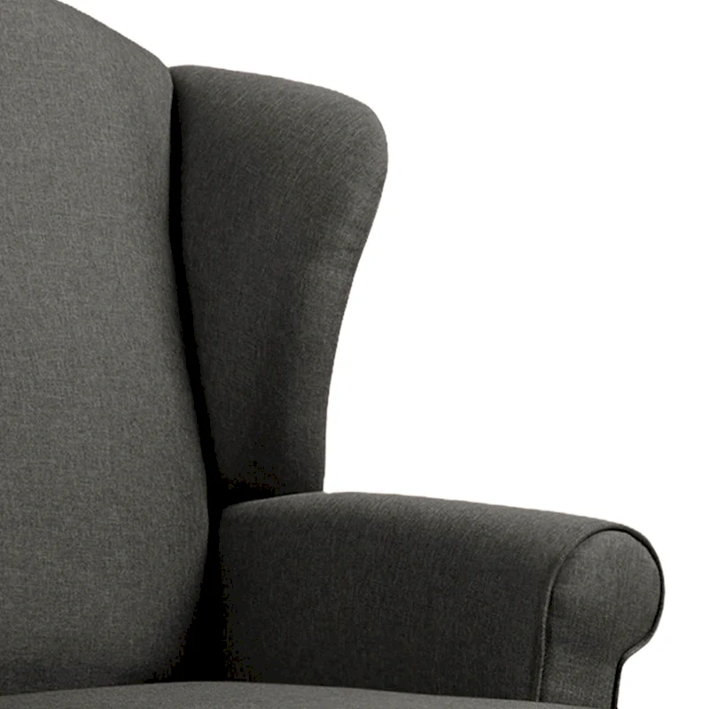 Mid-Century Modern Upholstered Wingback Accent Chair