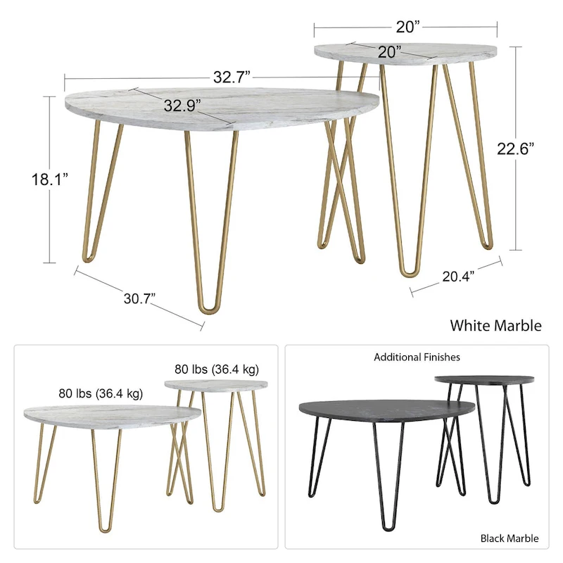 The Novogratz Athena Nesting Tables