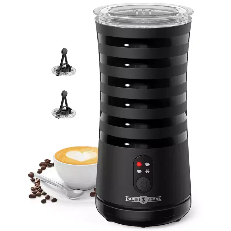 Paris Rhne Electric Milk Frother Coffee Machine with 4 Modes,White/Black/Red/Gray