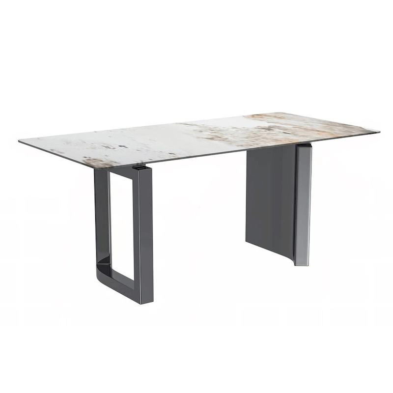 Astra Series Dining Table with Sintered Stone/Glass Top