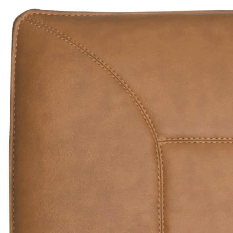 SAFAVIEH Idamae Mid-Century Modern Faux Leather Arm Chair - 29Wx28Dx33H