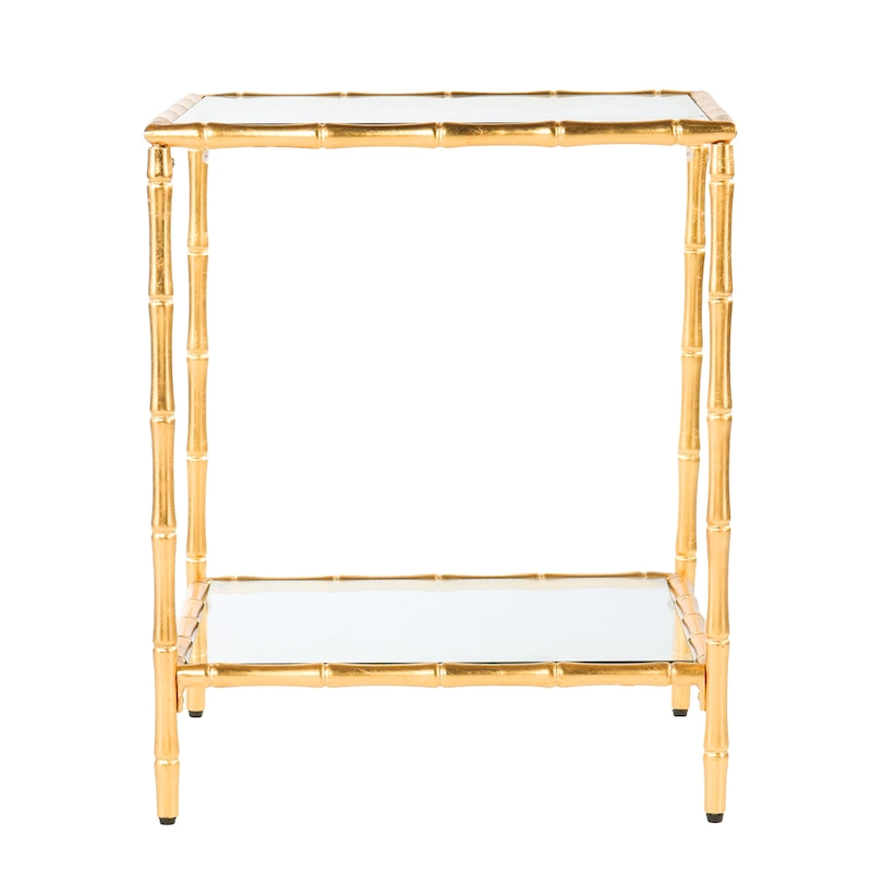 SEI Furniture Overton Glass-Top Side Table
