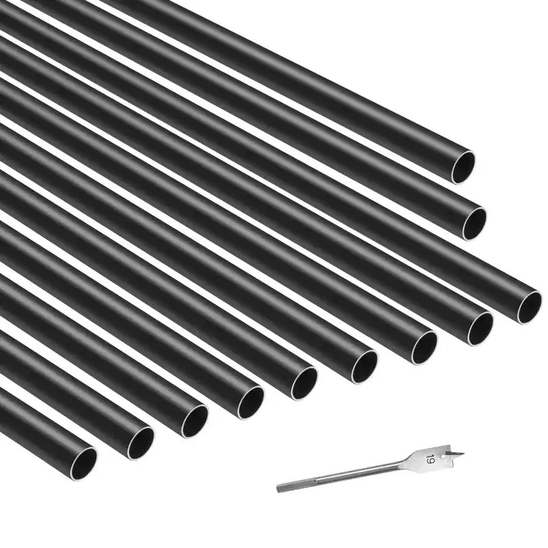 VEVOR Staircase Balusters 101 Pack, 32 In Aluminum Stair Balusters, 3/4 In Rainwater-Proof Round Metal Spindle Railing, Black
