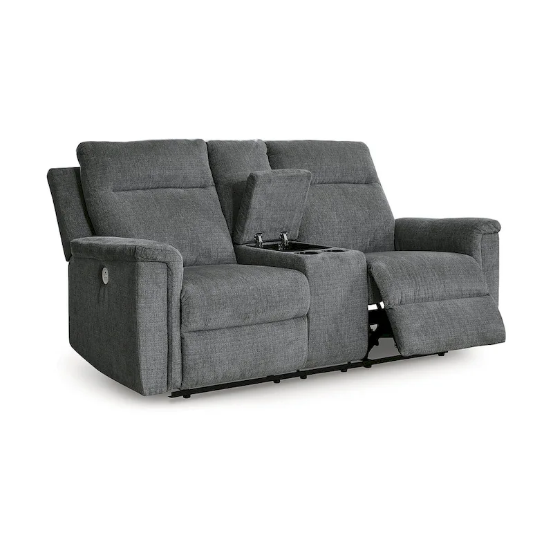 Signature Design by  Barnsana Power Reclining Loveseat with Console