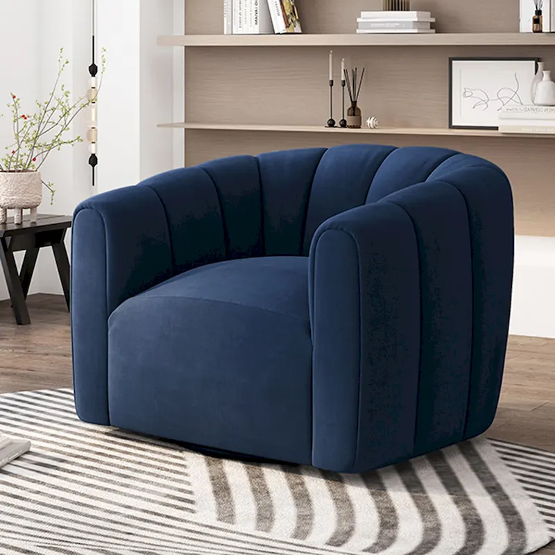 Monroe Indoor Modern Swivel Club Chair by Christopher Knight Home