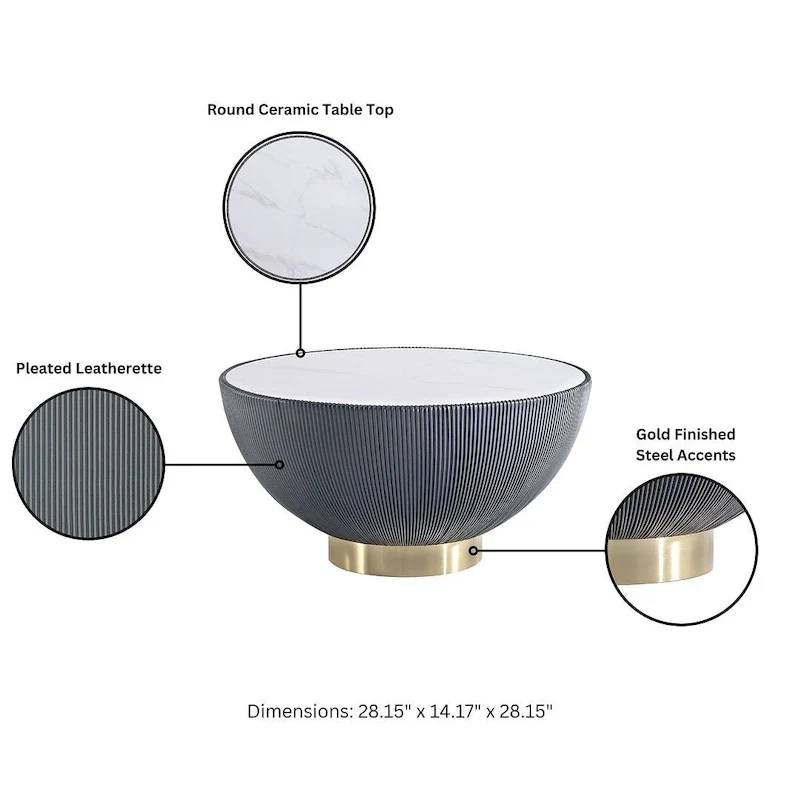 Modern Upholstered Coffee Table
