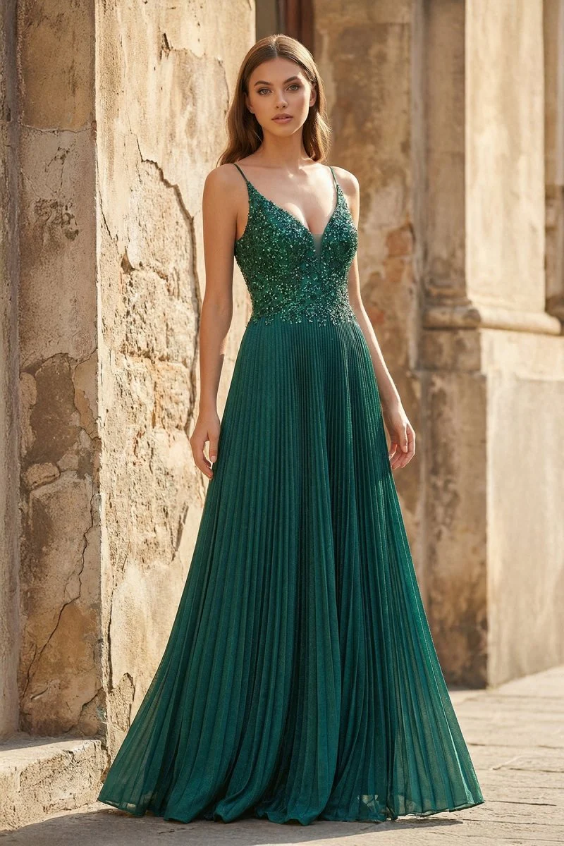 Rose Pink A-line Floor Length Glitter Jersey Prom Dress with Appliques and Sequins