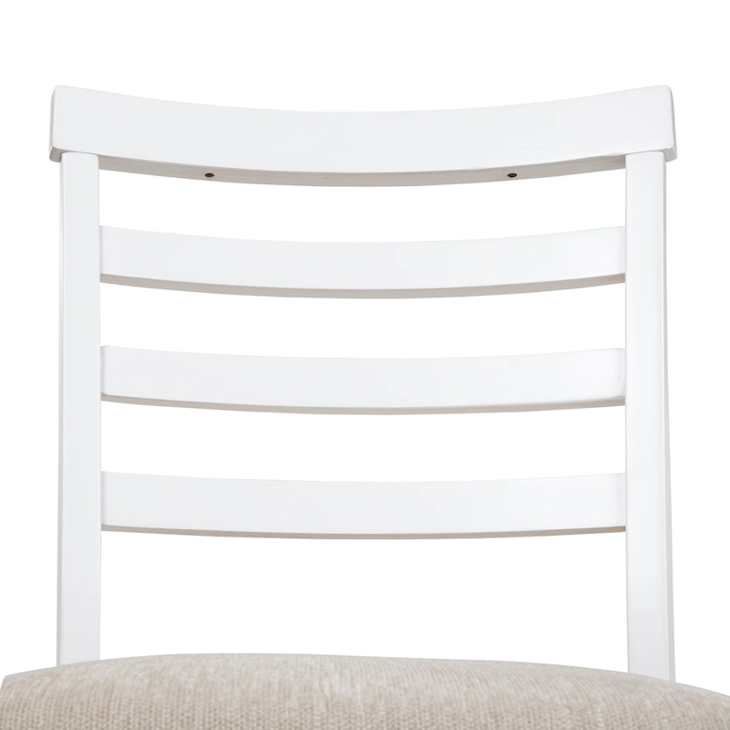 Furniture of America Biaz Farmhouse White Wood Counter Height Chairs (Set of 2)