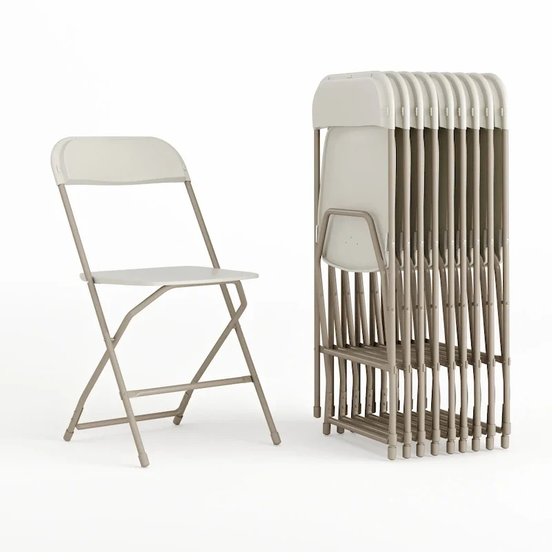 Plastic Folding Chair - 10 Pack 650LB Weight Capacity - Event Chair