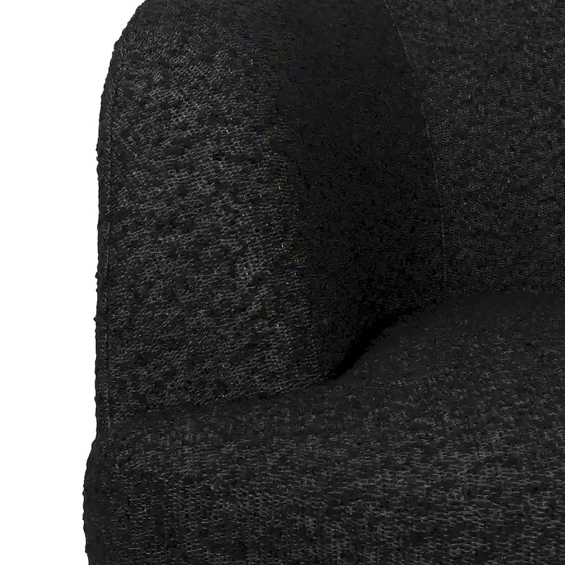 Mokena Textured Boucle Upholstered Swivel Club Chair by Christopher Knight Home