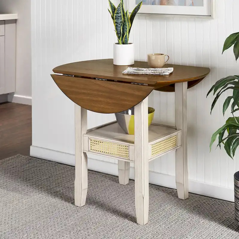 Plaga Cane Accent Dining Table by iNSPIRE Q Classic - 36-inch