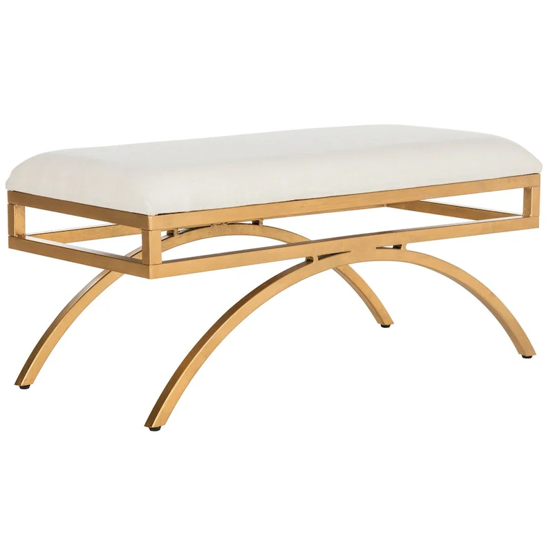 SAFAVIEH Belinda Modern Glam Arc Bench - 38 x 18 x 18.3 - 38Wx18Dx18H