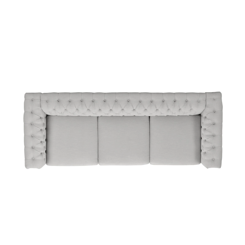 Parkhurst Tufted Grey Chesterfield Sofa by Christopher Knight Home