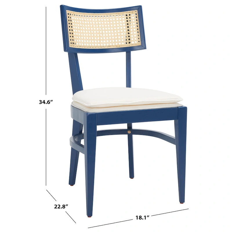 SAFAVIEH Opha Cane Dining Chair - 18 W x 23 D x 35 H - 18Wx23Dx35H