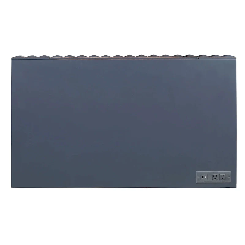 Bird Modern 42-inch Metal Computer Desk with USBs by Furniture of America