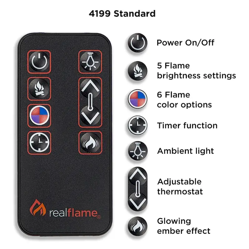 Calie 67  Electric TV Stand Fireplace in Dark Walnut by Real Flame - 67L x 18W x 30.5H