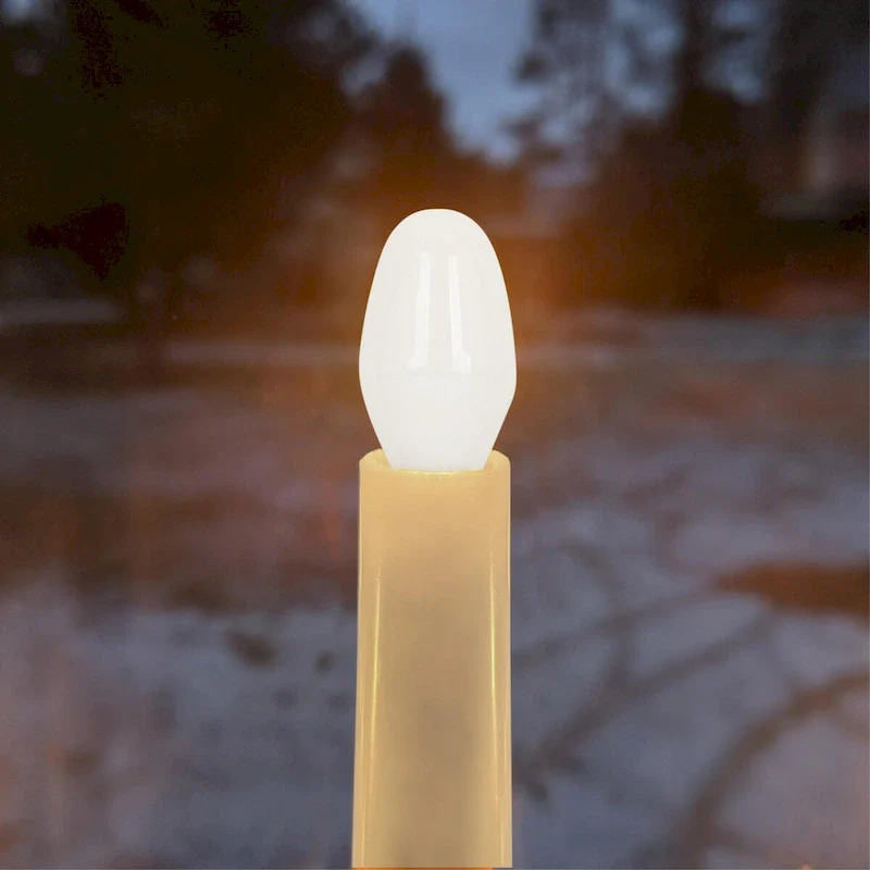 Westinghouse Lighting 0.6-Watt (7-Watt Equivalent) Clear C7 Filament LED Light Bulb, Candelabra Base, 2 Pack - 2-Pack