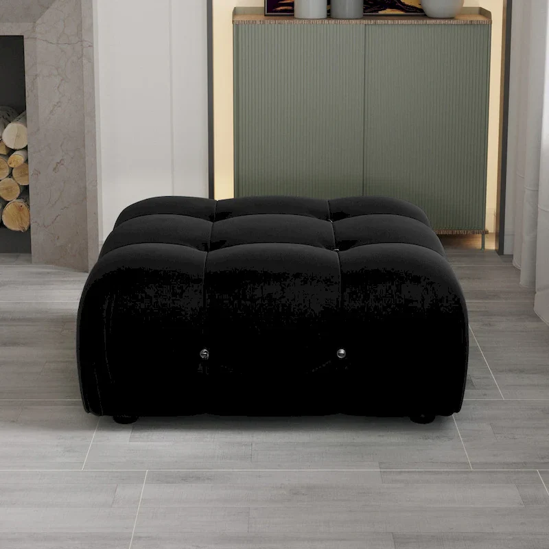 Black Velvet Free Combination Modular Sectional Sofa