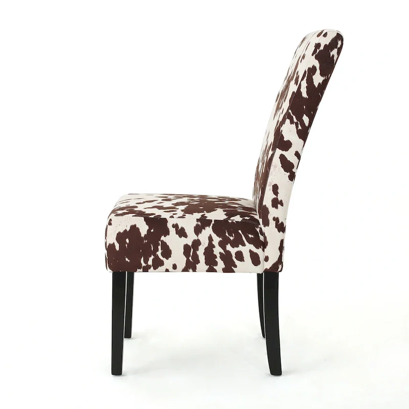 Patterned Upholstered Dining Chairs (Set of 4)