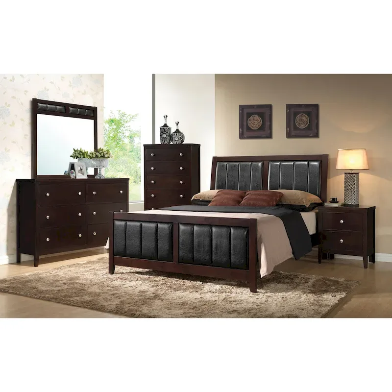 Cappuccino Upholstered Bedroom
