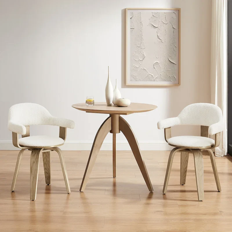 Art Leon Mid-century Modern Swivel Accent Chair