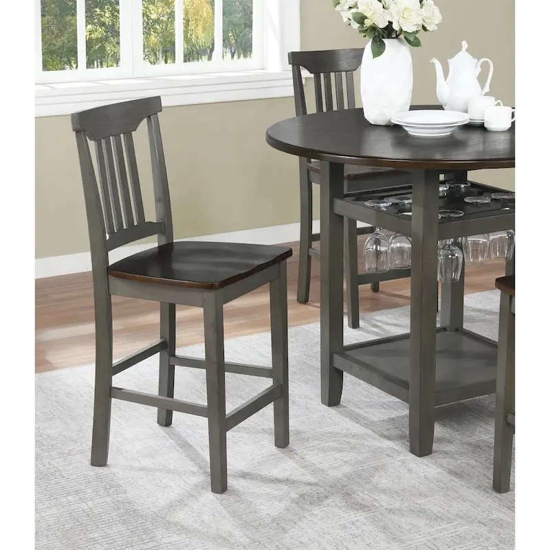 Simmons Antique White and Brown 5-piece Dining Set