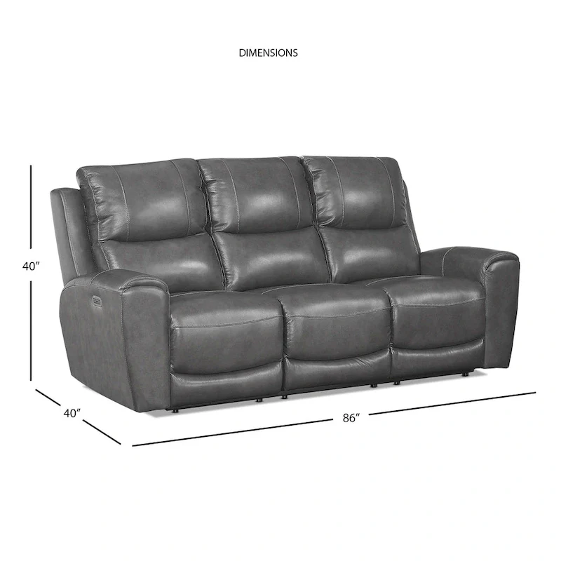 Steve Silver Fyti Top Grain Leather Power Reclining 3-piece Set