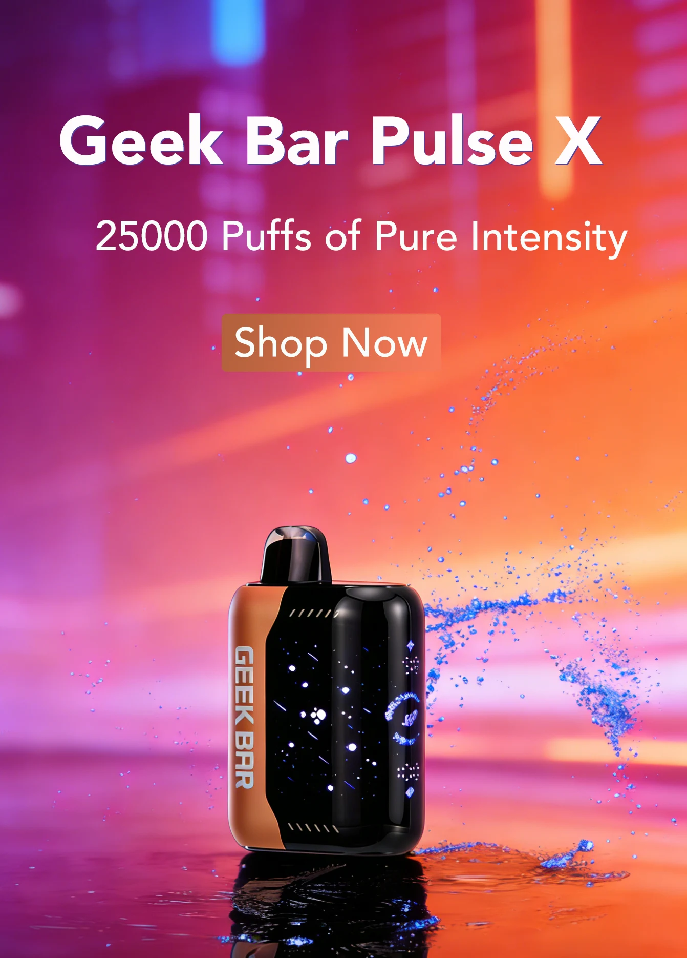 Geek Bar Pulse X 25K banner for mobile