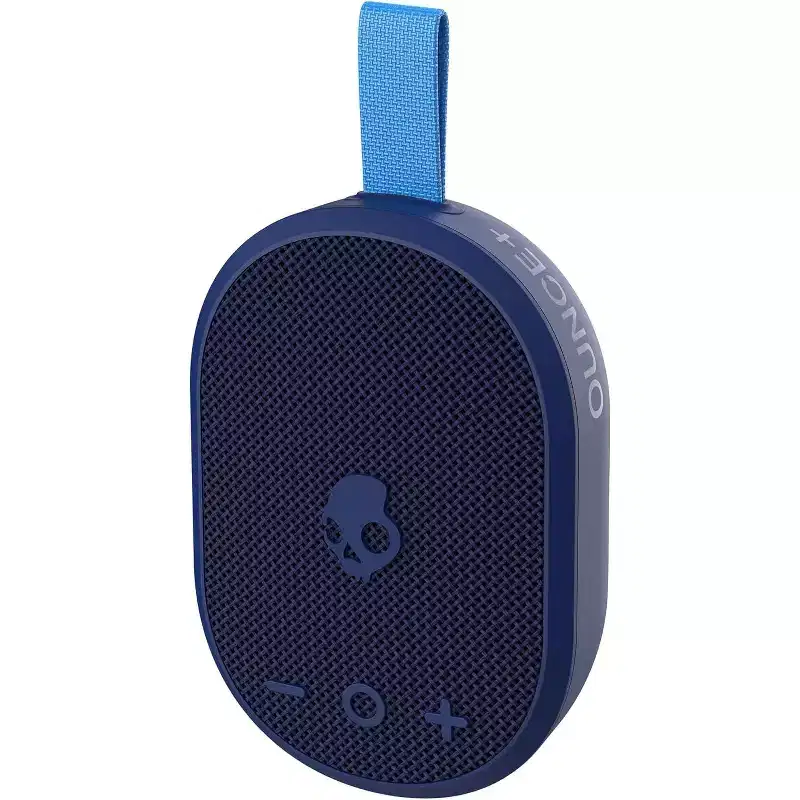 Skullcandy Ounce+ Wireless Bluetooth Speaker - IPX7 Waterproof with 16 Hour Battery, True Wireless Stereo, and Nylon Carry Strap, Navy