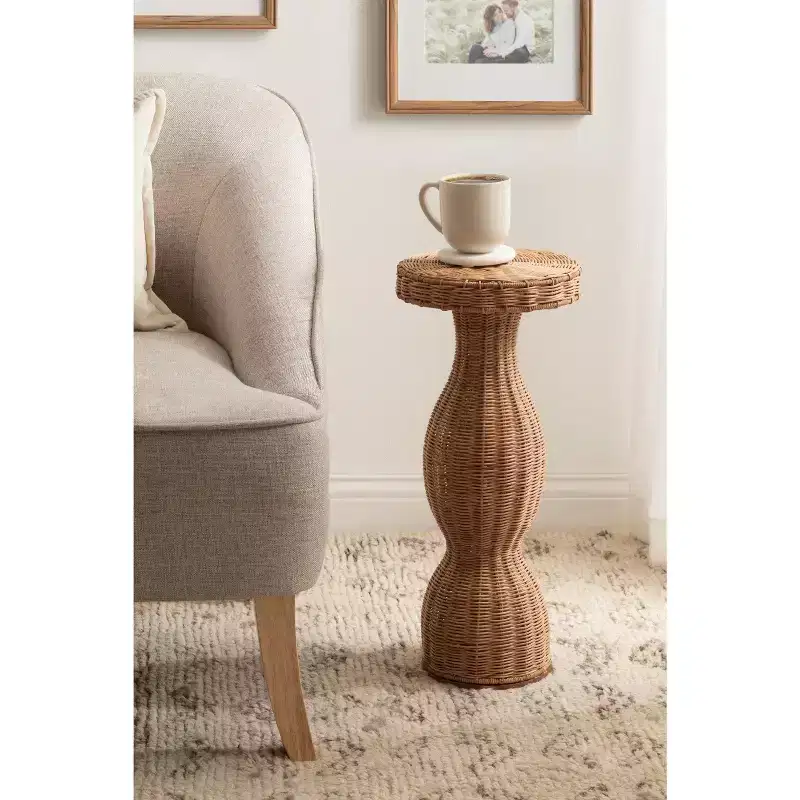 Kate and Laurel Sula Rattan Drink Table