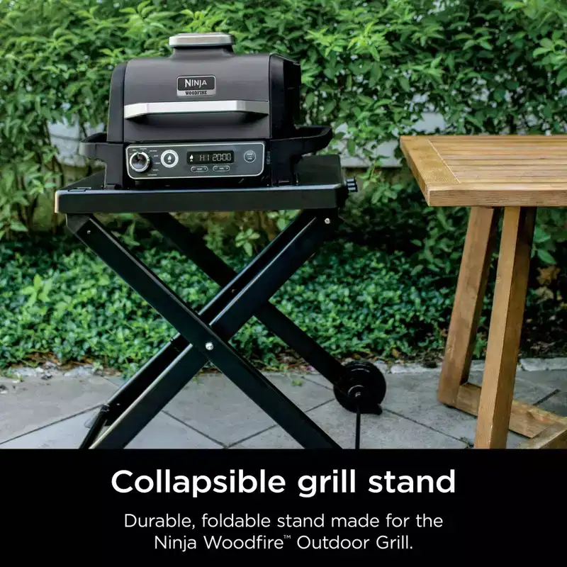 Ninja Woodfire Outdoor Collapsible Grill Stand Compatible with Ninja Woodfire Grills OG700 Series - XSKSTAND